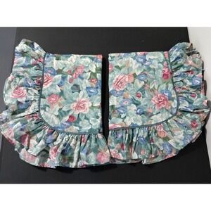 2 Springs Pillow Shams STANDARD Floral Ruffle Bolster VTG Cottagecore‎ Prairie